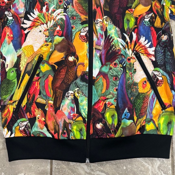 Adidas Originals x Farm Rio Tropical Bird Print Track Jacket Womens sz 12 - Picture 6 of 16
